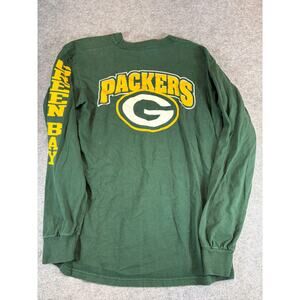 Vintage 90s Green Bay Packers Pro Player NFL Long Sleeve Shirt Mens XL Football
